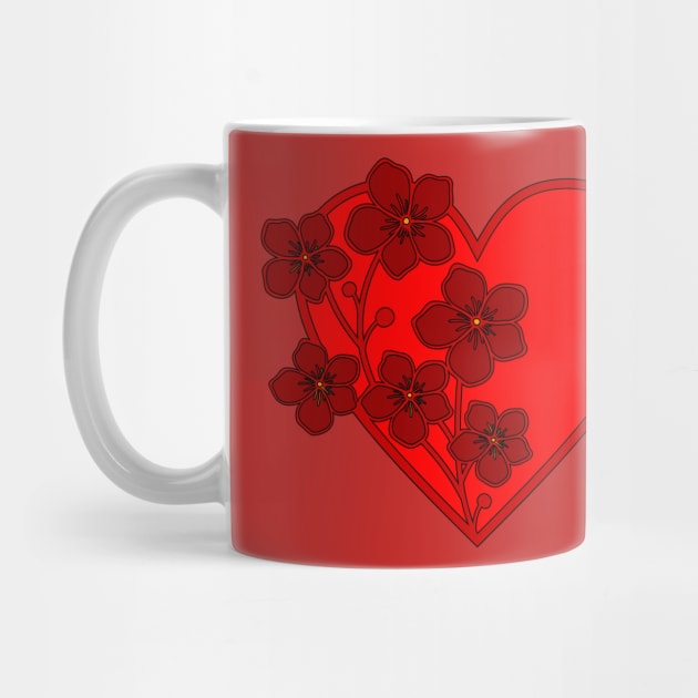 Flowers Valentines Heart Reds by letnothingstopyou